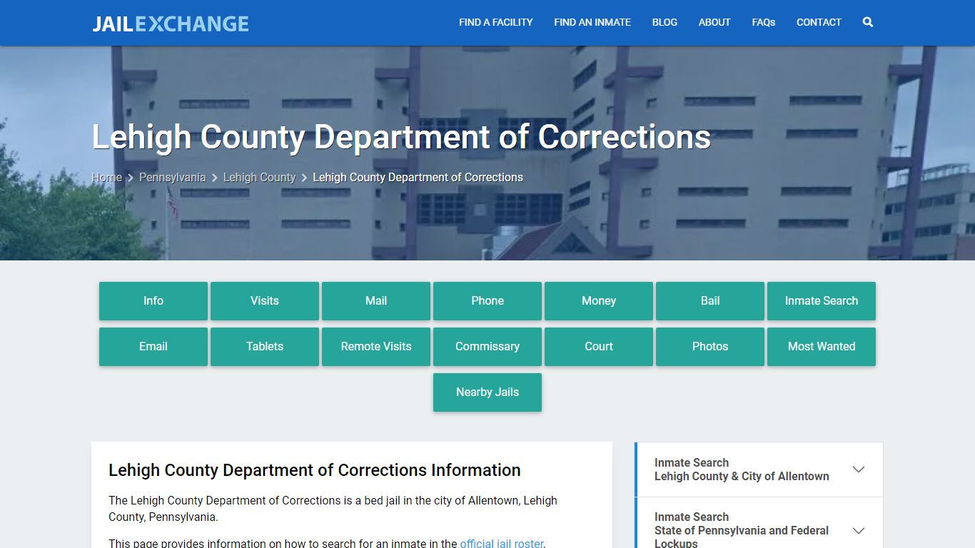 Lehigh County Department of Corrections - Jail Exchange